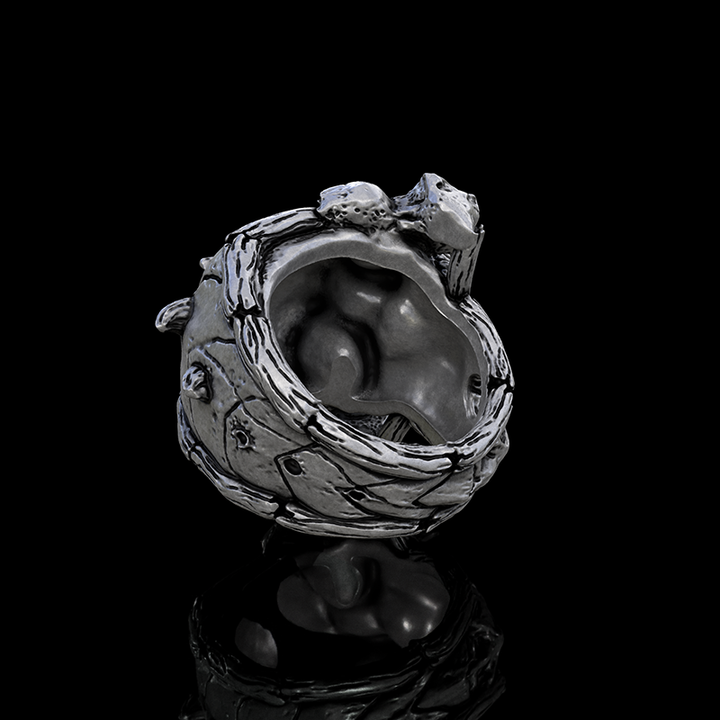 Alien Skull 925 Sterling Silver Ring