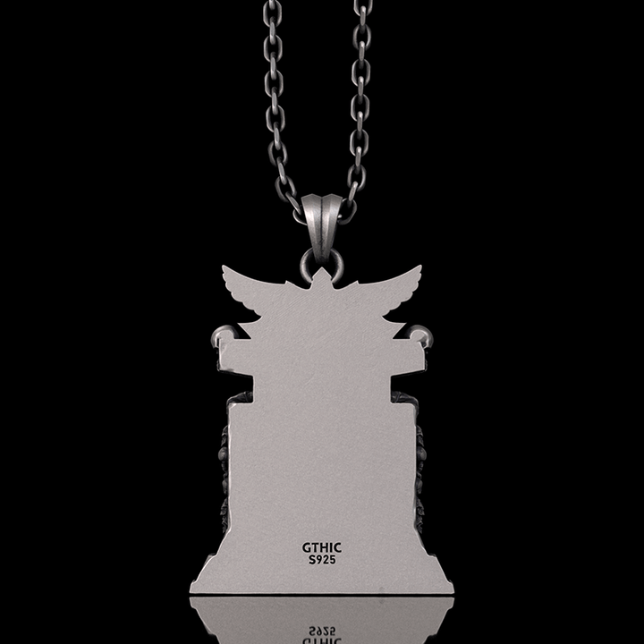 Death Regal Throne Sterling Silver Pendant