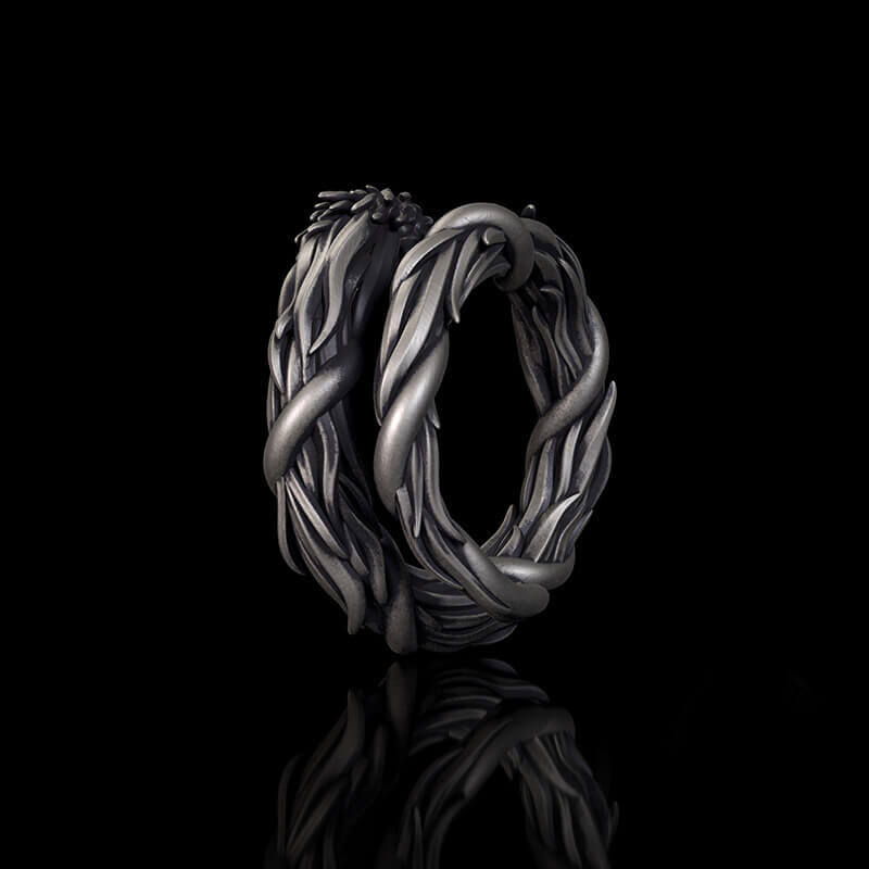 Domineering Hovering Dragon Sterling Silver Ring