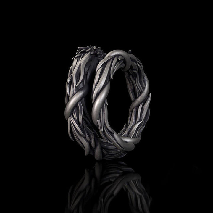 Domineering Hovering Dragon Sterling Silver Ring