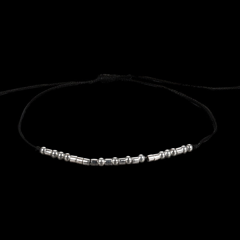 Fuck Love Morse Code 925 Sterling Silver Bracelet