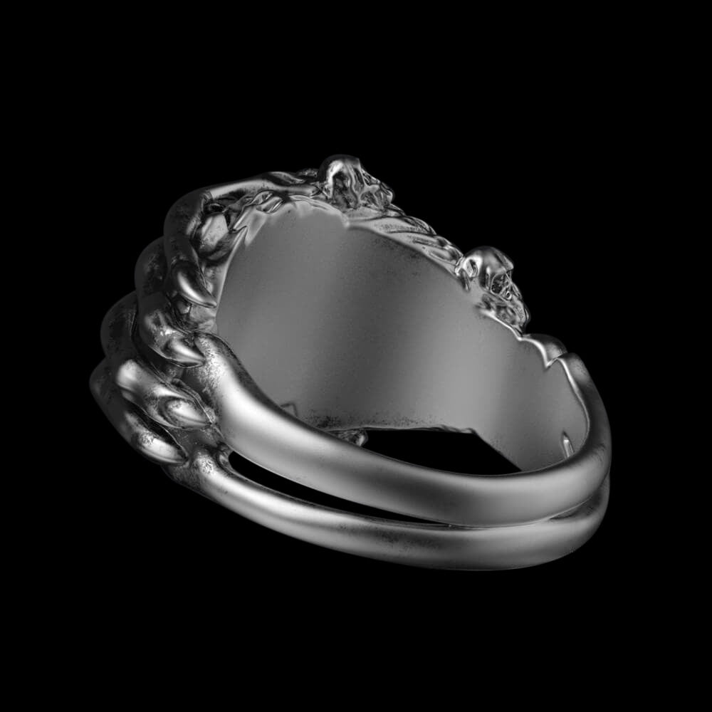 Skull Claw 925 Sterling Silver Ring