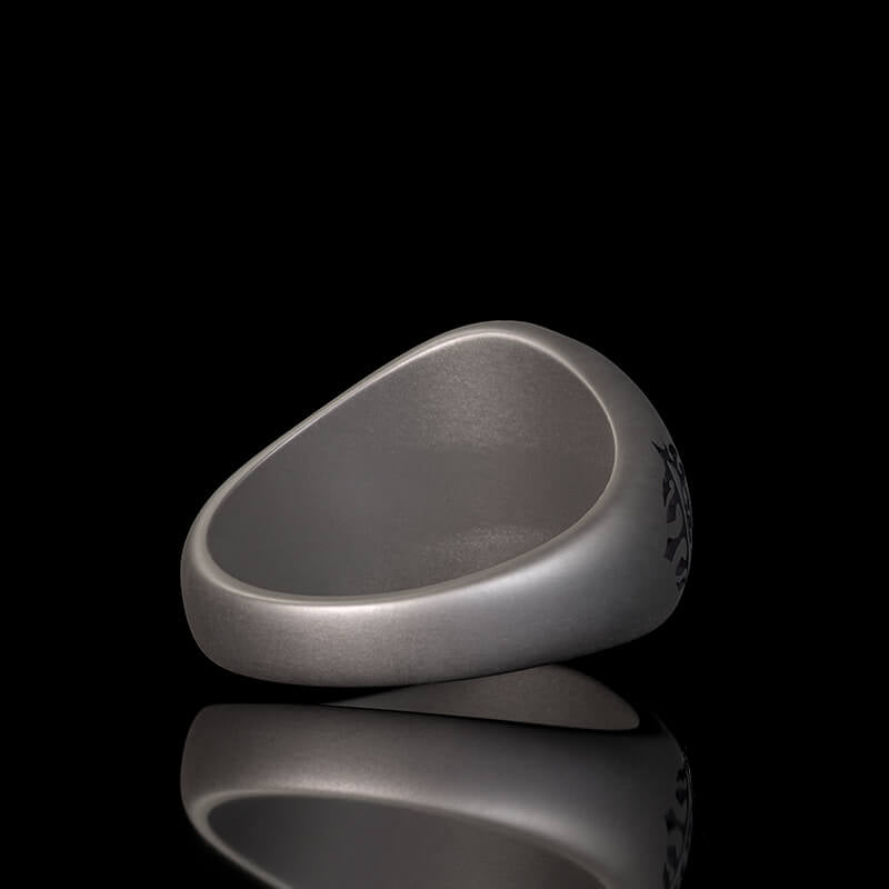 Sun Moon Compass Sterling Silver Ring