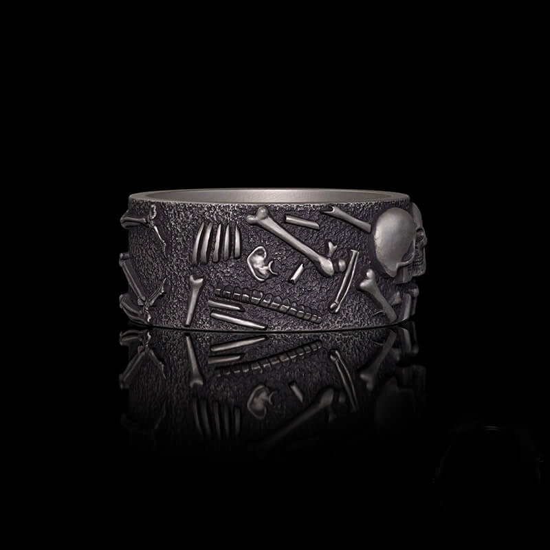 Till Death Do Us Part Sterling Silver Couple Ring