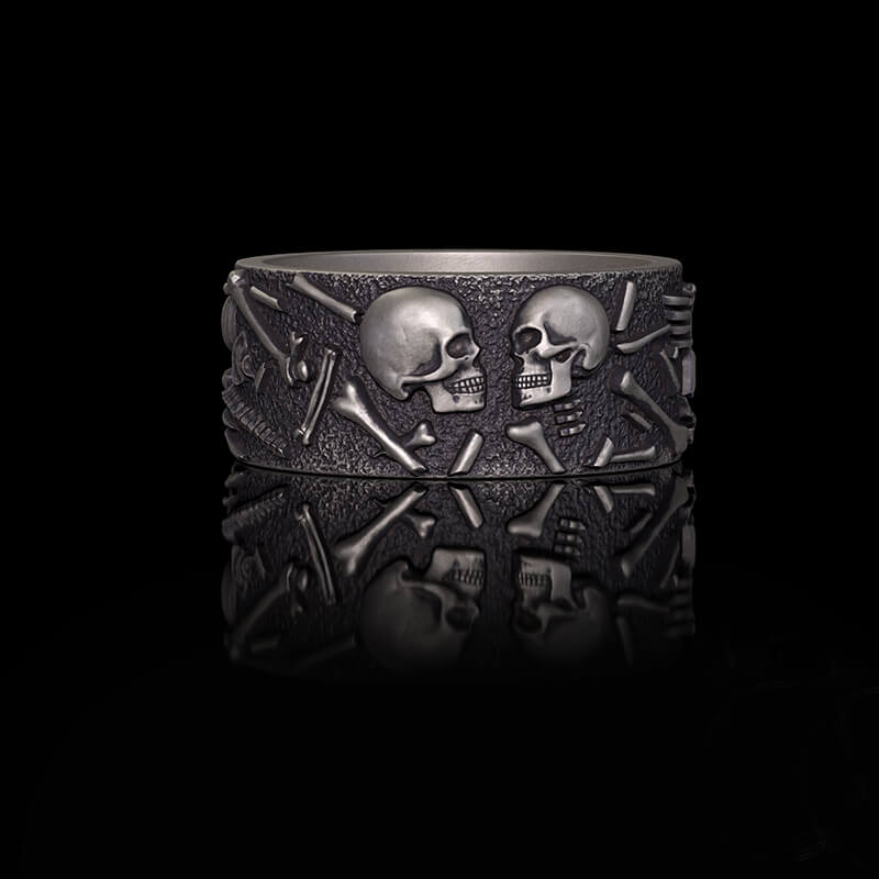Till Death Do Us Part Sterling Silver Couple Ring | RoyalLuster.com