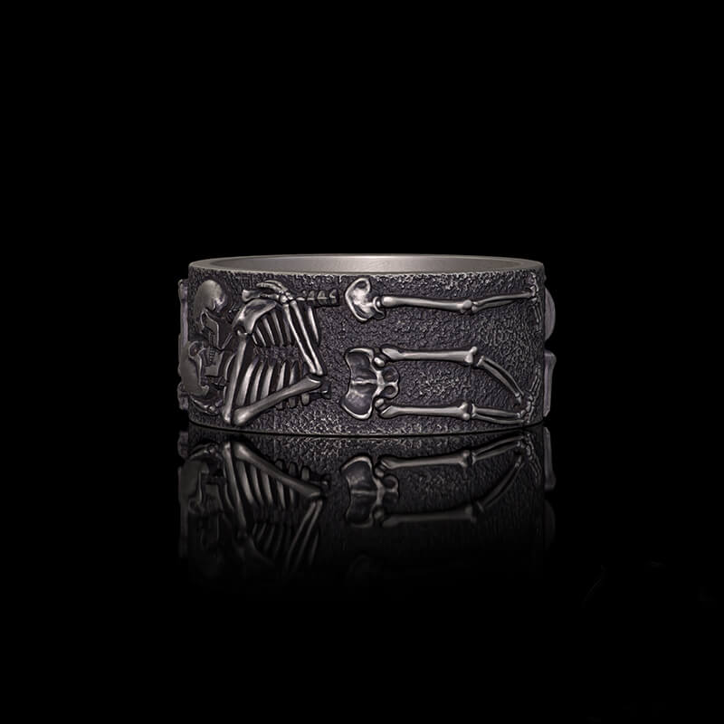 Till Death Do Us Part Sterling Silver Couple Ring | RoyalLuster.com