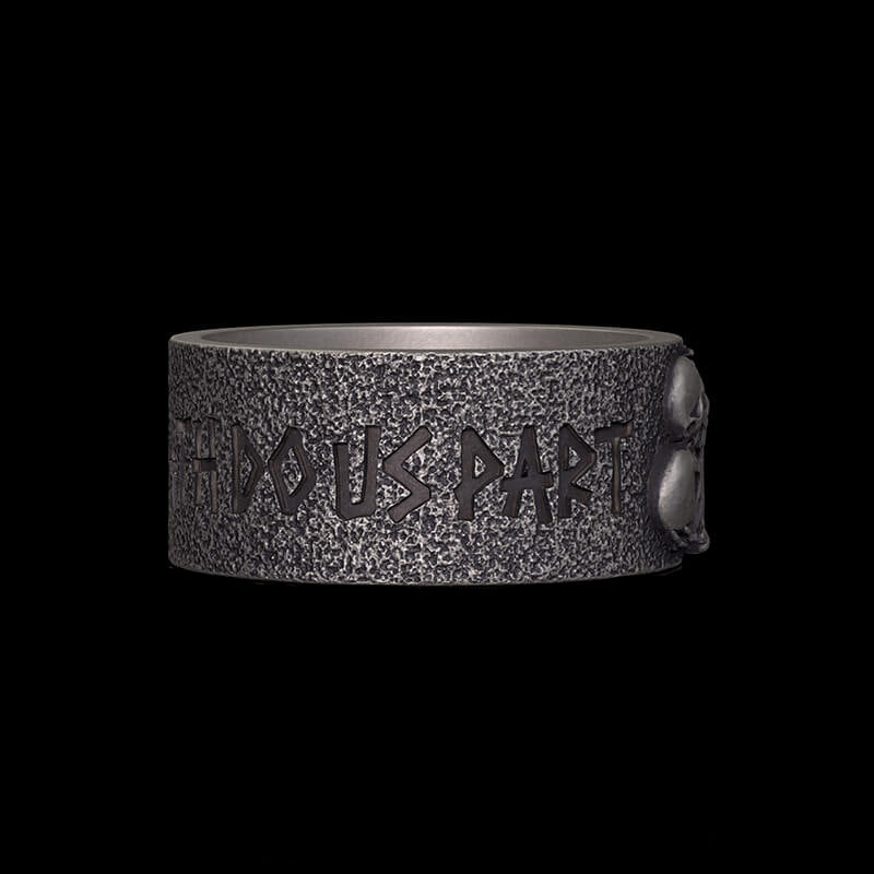 Till Death Do Us Part Sterling Silver Skeleton Ring