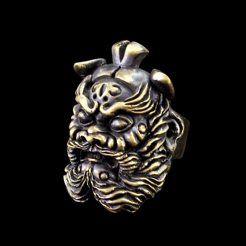 Zhong Kui 925 Sterling Silver Mythology Ring