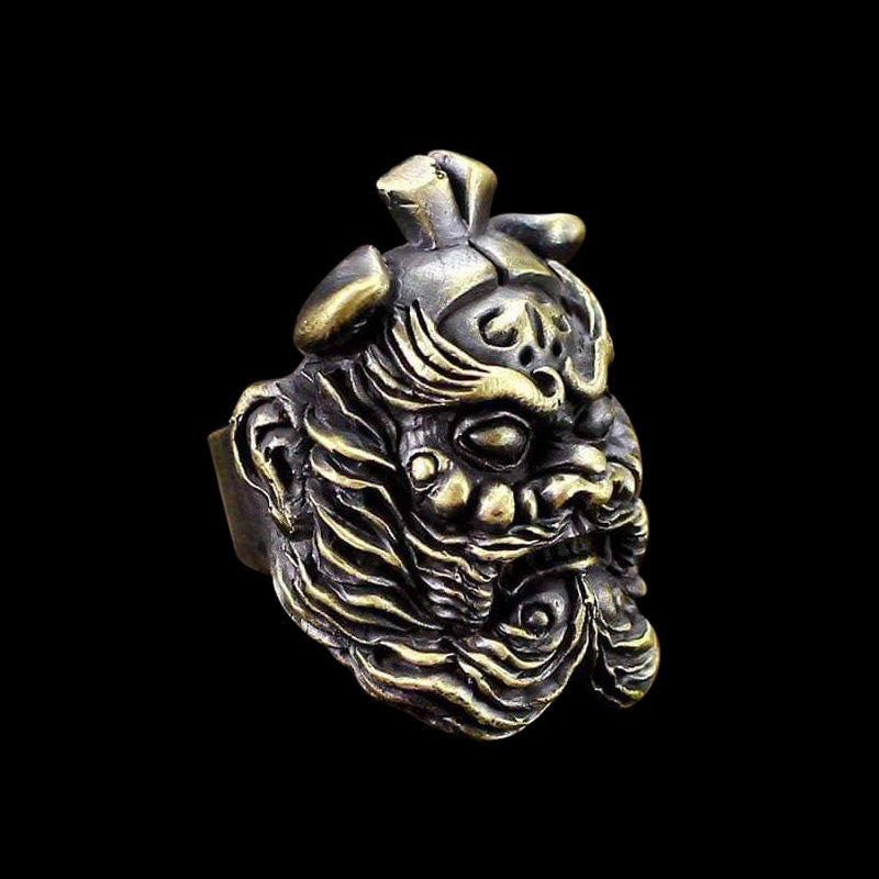Zhong Kui 925 Sterling Silver Mythology Ring