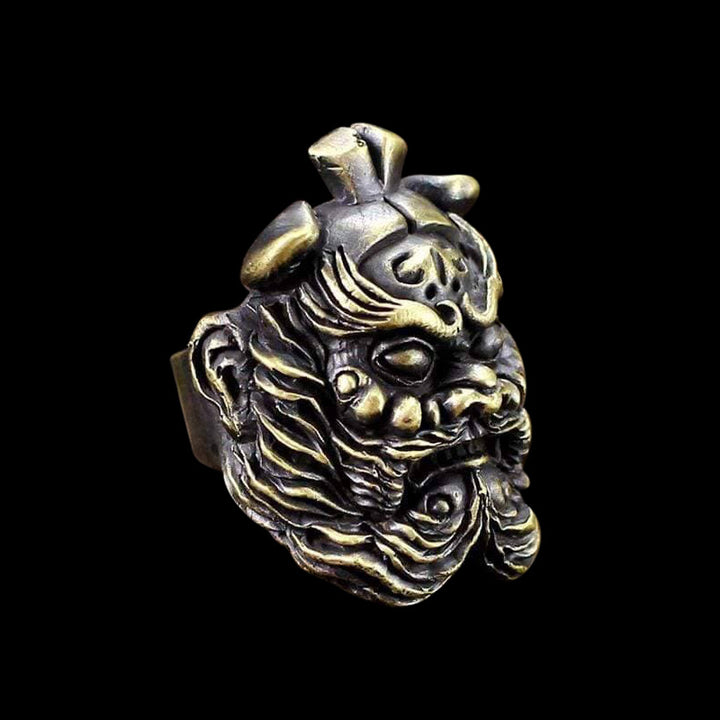 Zhong Kui 925 Sterling Silver Mythology Ring