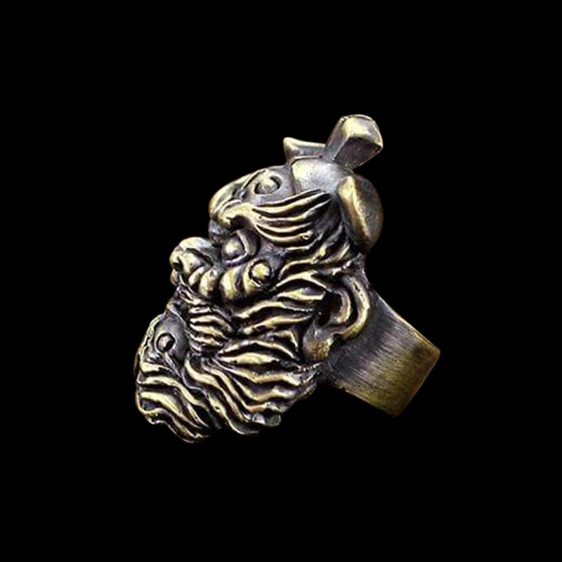 Zhong Kui 925 Sterling Silver Mythology Ring