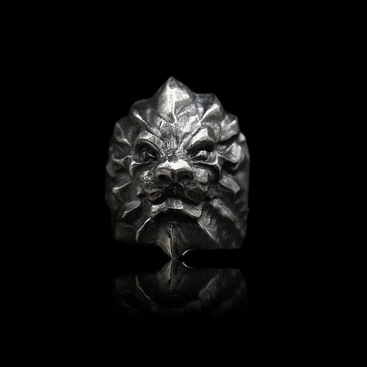 3D Lion 925 Sterling Silver Beast Ring