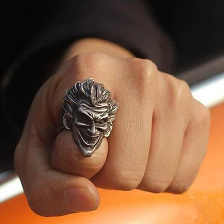 Joker Brass 925 Sterling Silver Ring