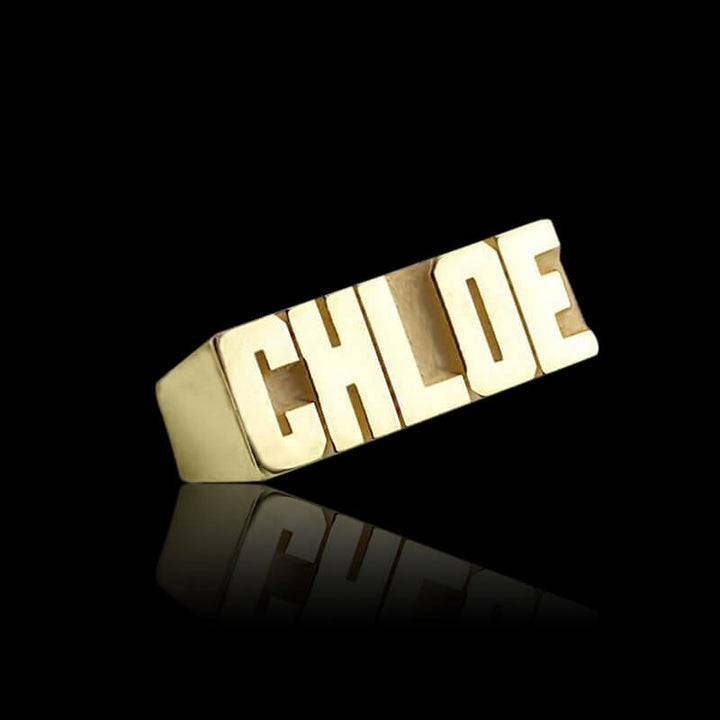 925 Sterling Silver Custom Name Ring