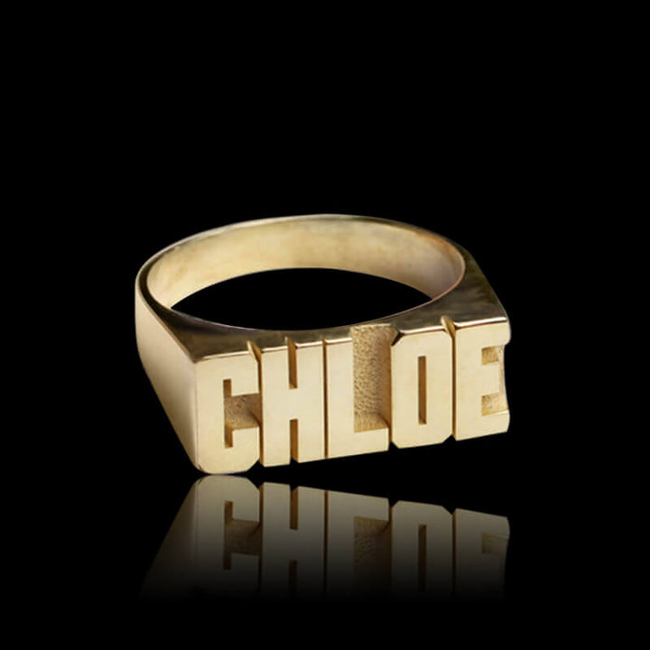 925 Sterling Silver Custom Name Ring