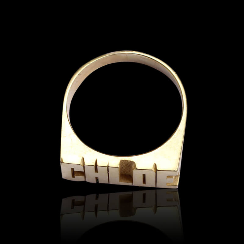 925 Sterling Silver Custom Name Ring