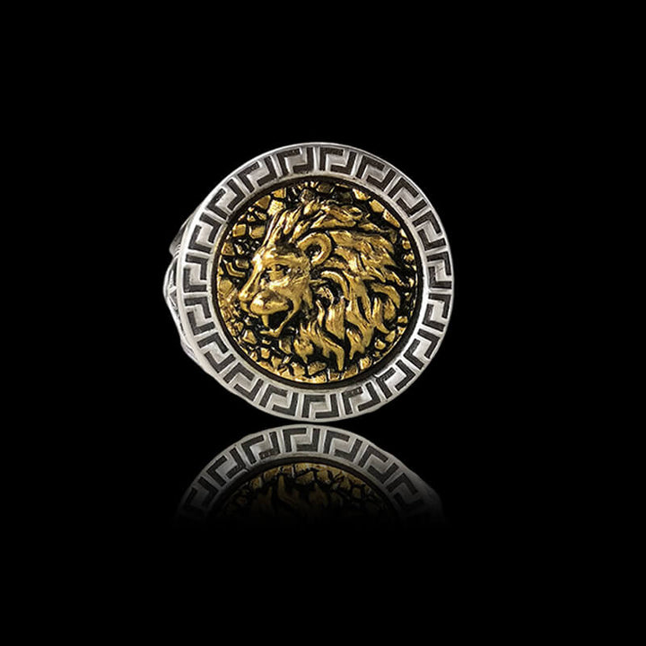 925 Sterling Silver Lion Ring