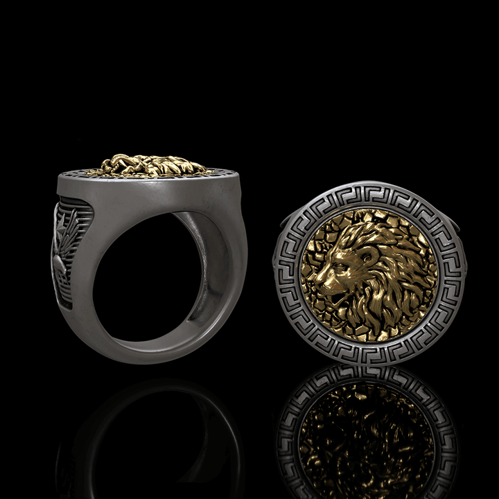 925 Sterling Silver Lion Ring