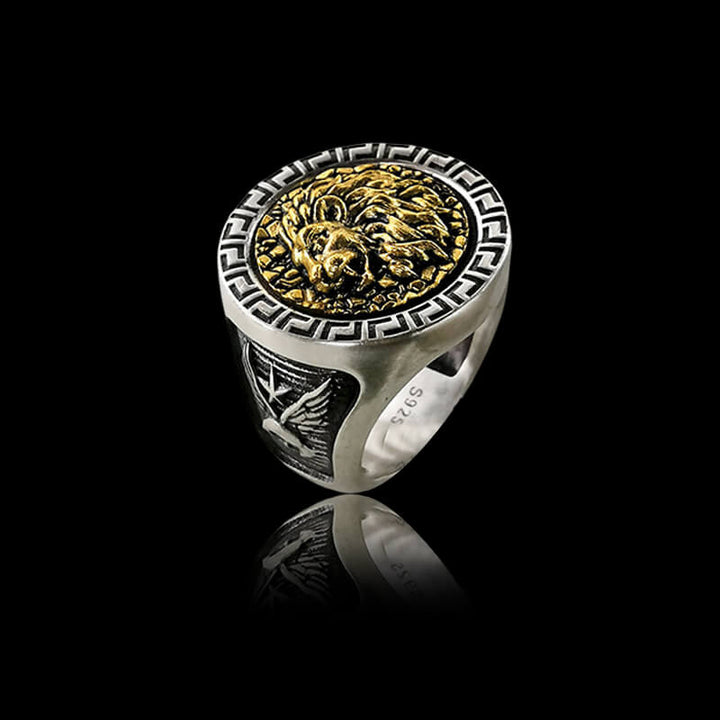 925 Sterling Silver Lion Ring