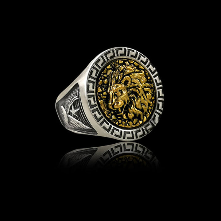 925 Sterling Silver Lion Ring