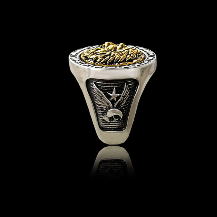 925 Sterling Silver Lion Ring