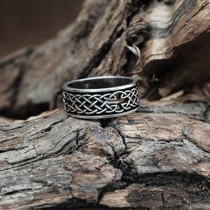 Openwork Cross 925 Sterling Silver Viking Ring