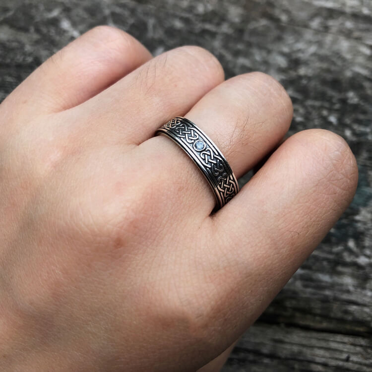 Vintage Celtic Knot 925 Sterling Silver Viking Ring 02 | Royalluster.com