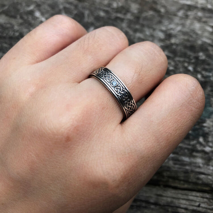 Vintage Celtic Knot 925 Sterling Silver Viking Ring 02 | Royalluster.com