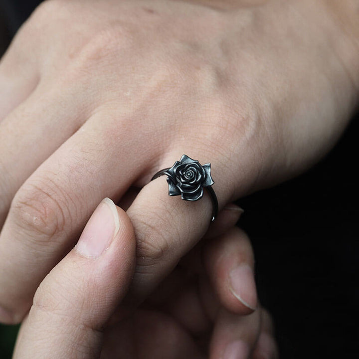 Dark Rose 925 Sterling Silver Ring