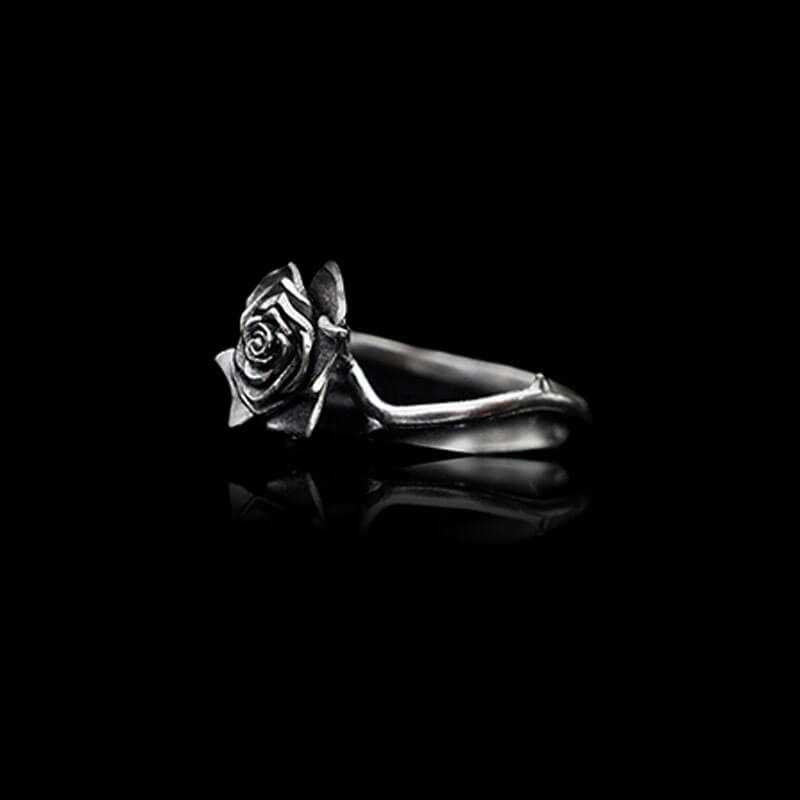 Dark Rose 925 Sterling Silver Ring