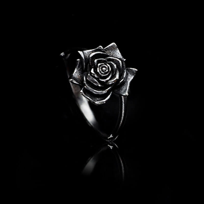 Dark Rose 925 Sterling Silver Ring