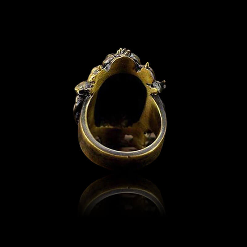 Starcraft Zeratul Brass 925 Sterling Silver Ring