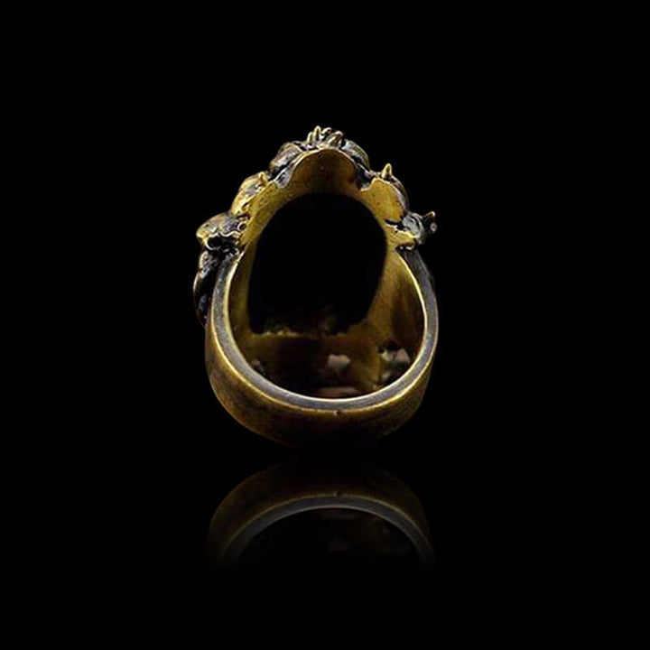 Starcraft Zeratul Brass 925 Sterling Silver Ring