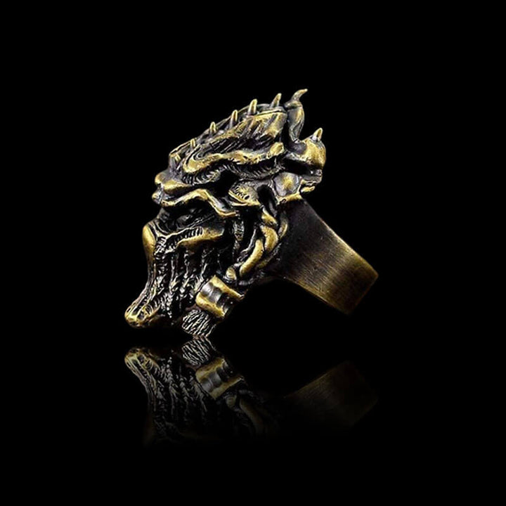 Starcraft Zeratul Brass 925 Sterling Silver Ring