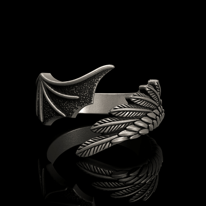 Angel Demon Wings 925 Sterling Silver Ring
