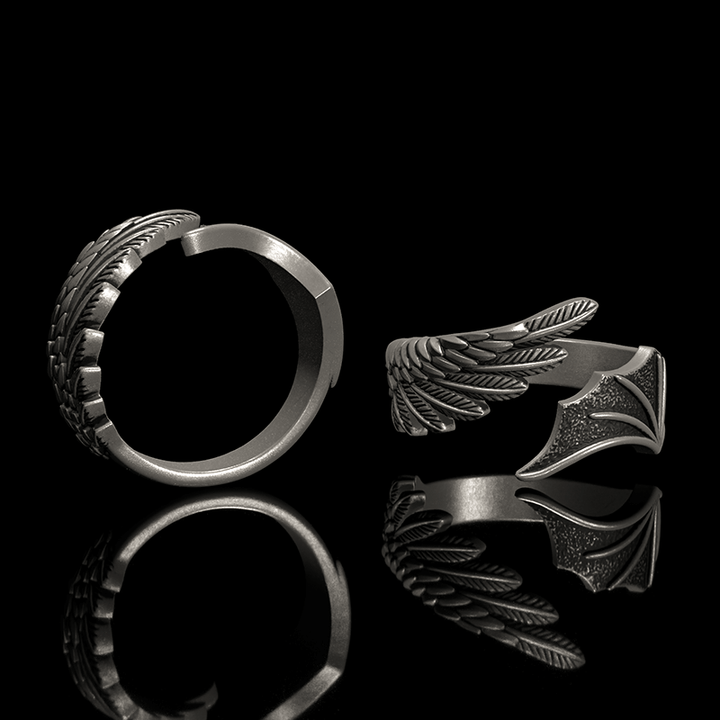 Angel Demon Wings 925 Sterling Silver Ring