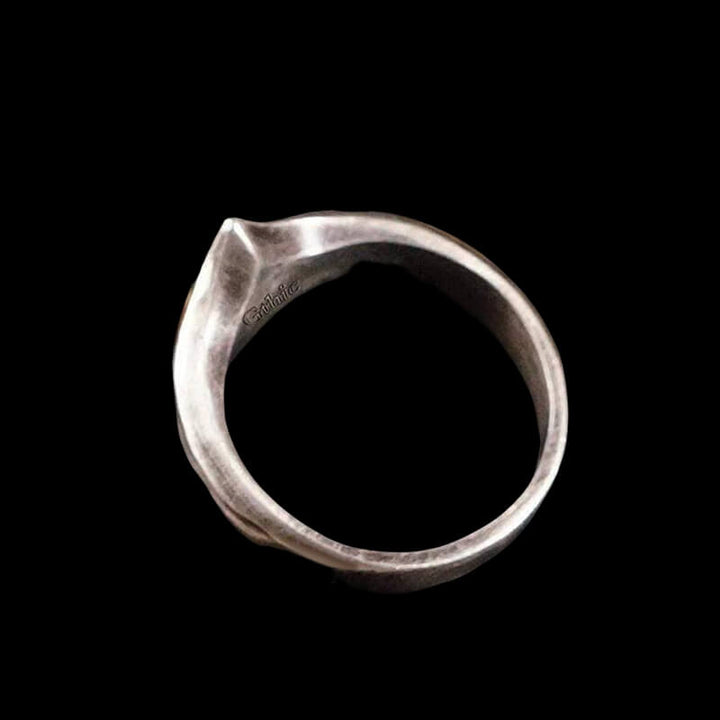 Angel Wing Brass 925 Sterling Silver Beast Ring