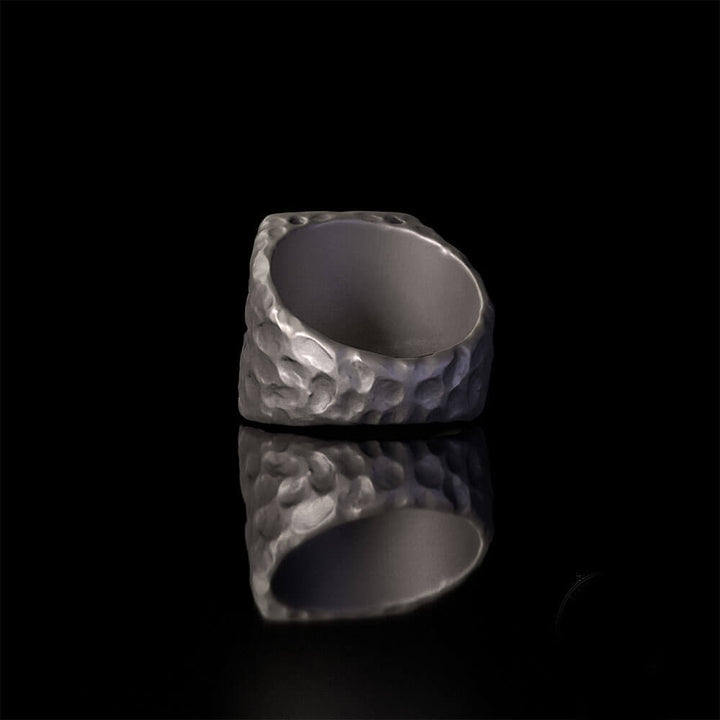 Angel Wings Sword Cross Sterling Silver Ring
