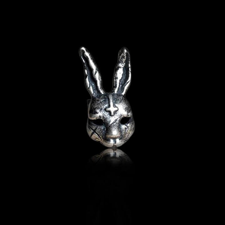Anti Cross Hare 925 Sterling Silver Ear Stud