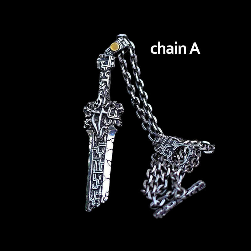 Antiquity Broken Sword 925 Sterling Silver Pendant