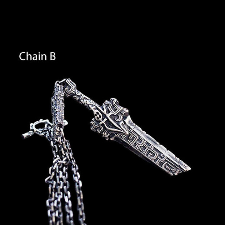 Antiquity Broken Sword 925 Sterling Silver Pendant