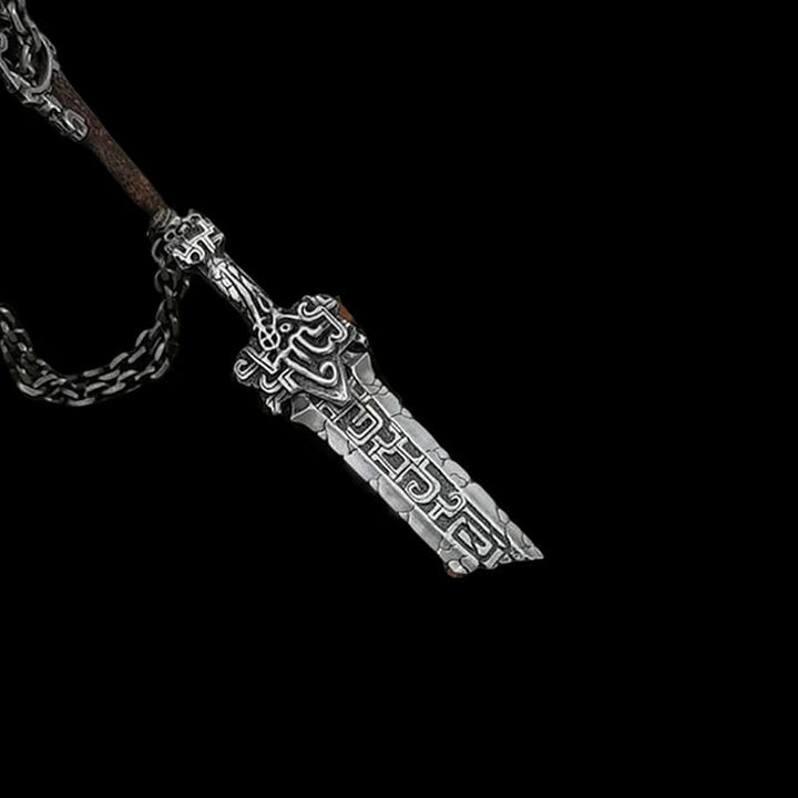 Antiquity Broken Sword 925 Sterling Silver Pendant