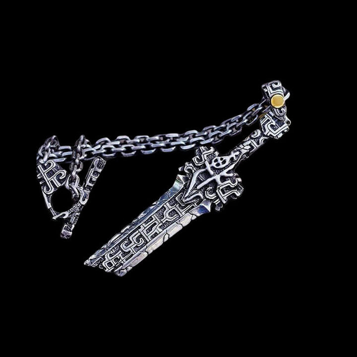 Antiquity Broken Sword 925 Sterling Silver Pendant