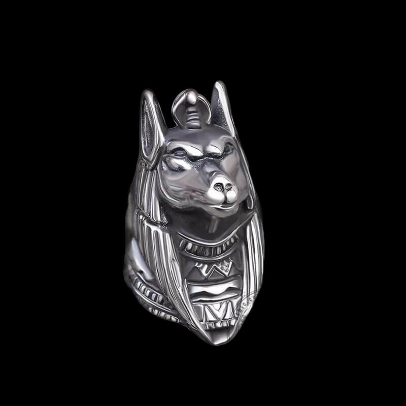 Anubis 925 Sterling Silver Egyptian Mythology Ring