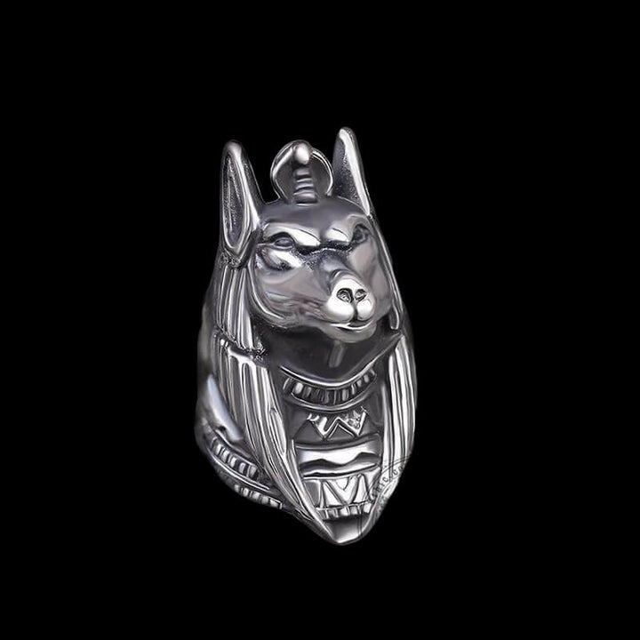 Anubis 925 Sterling Silver Egyptian Mythology Ring