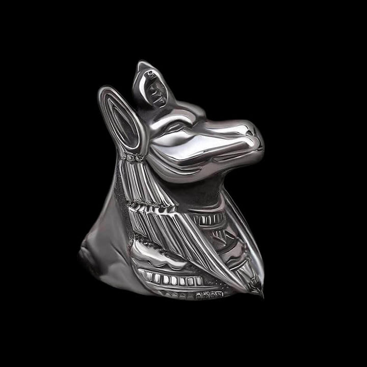 Anubis 925 Sterling Silver Egyptian Mythology Ring