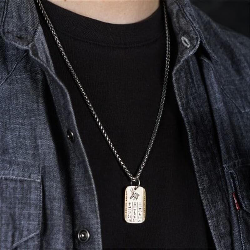 Anubis and Horus 925 Sterling Silver Pendant