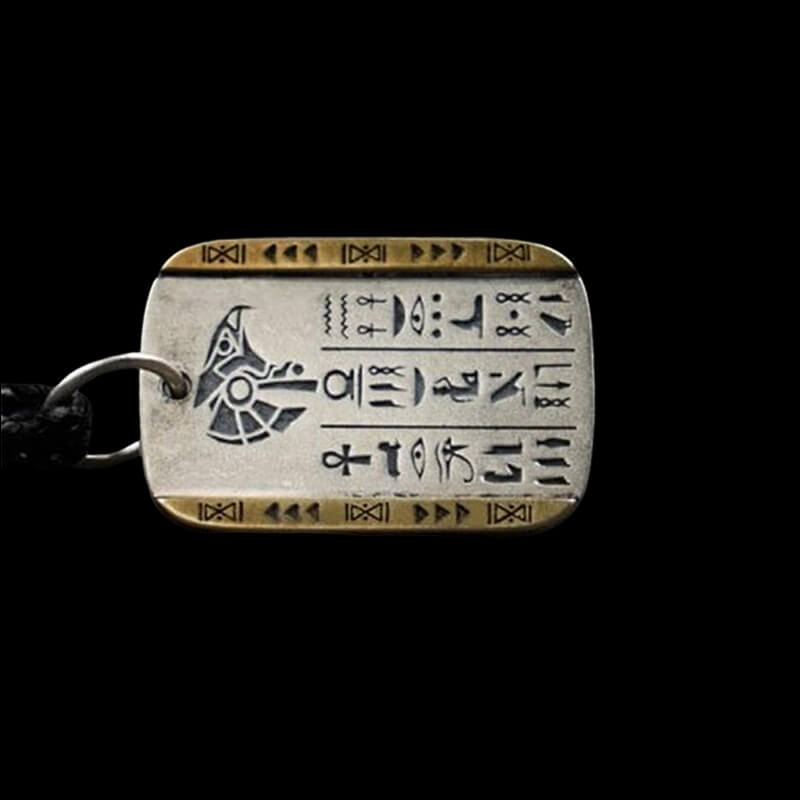Anubis and Horus 925 Sterling Silver Pendant