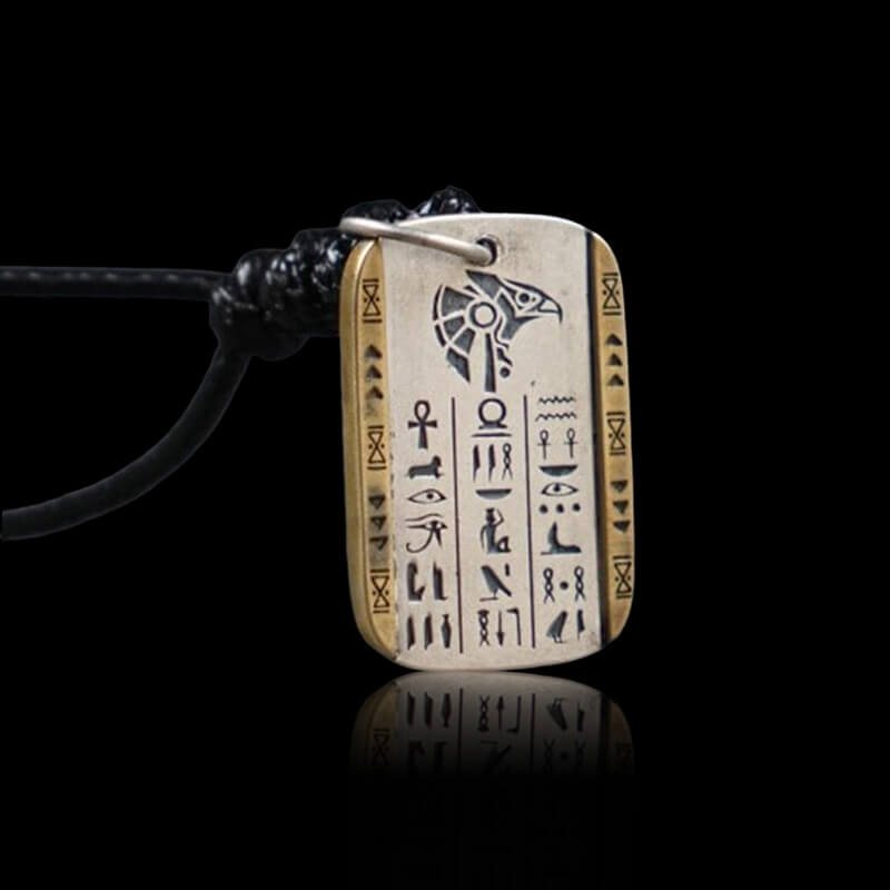 Anubis and Horus 925 Sterling Silver Pendant