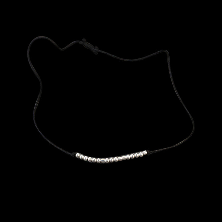 Bad Ass Morse Code 925 Sterling Silver Bracelet